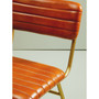 Buffalo Tan Leather Angular Dining Chair