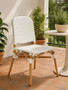 Manado Natural and White Rattan Dining Chair