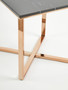 Allure Square Black Faux Marble End Table