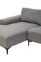 Toulon 3 Seat Grey Fabric Left Chaise Sofa