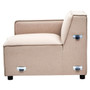 Toulouse Natural Fabric Left Arm Modular Sofa