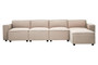 Toulouse Natural Fabric Left Arm Modular Sofa