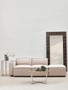 Toulouse Natural Fabric Left Arm Modular Sofa