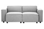 Toulouse Grey Fabric Left Arm Sofa