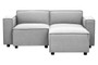 Toulouse Grey Fabric Left Arm Sofa