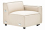 Toulouse Cream Fabric Left Arm Sofa