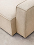 Toulouse Cream Fabric Left Arm Sofa