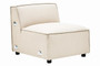 Toulouse Cream Fabric Armless Sofa. Toulouse Cream Fabric Armless Sofa.