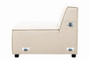 Toulouse Cream Fabric Armless Sofa. Toulouse Cream Fabric Armless Sofa.