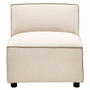 Toulouse Cream Fabric Armless Sofa. Toulouse Cream Fabric Armless Sofa.