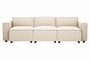 Toulouse Cream Fabric Armless Sofa. Toulouse Cream Fabric Armless Sofa.