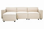 Toulouse Cream Fabric Armless Sofa. Toulouse Cream Fabric Armless Sofa.