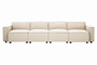 Toulouse Cream Fabric Armless Sofa. Toulouse Cream Fabric Armless Sofa.
