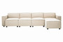 Toulouse Cream Fabric Armless Sofa. Toulouse Cream Fabric Armless Sofa.