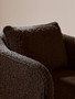 Ozzero Black Boucle Curved Armchair
