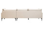 Troyes Cream Three Seat Right Chaise Sofa