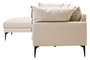 Troyes Cream Three Seat Left Chaise Sofa