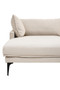 Troyes Cream Three Seat Left Chaise Sofa