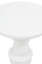 Walsa Whitewash Mango Wood Circle Column Detail Side Table