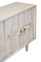 Sita Four Door Whitewash Mango Wood Abstract Sideboard