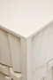 Sita Four Door Whitewash Mango Wood Abstract Sideboard