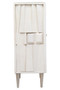 Sita Two Door Whitewash Mango Wood Abstract Cabinet