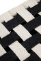 Satna Black And White Jute Bench