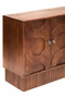 Siva Four Door Mango Wood Hammered Sideboard
