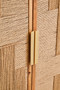 Teora Paper Rope Detail Two Door Mango Wood Cabinet