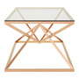 Allure Corseted Rose Gold Coffee Table