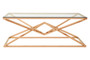 Allure Corseted Rose Gold Coffee Table