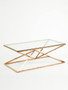 Allure Corseted Rose Gold Coffee Table