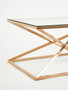 Allure Corseted Rose Gold Coffee Table