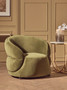 Darla Forest Green Curved Velvet Chair