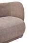 Delray Deep Stone Chenille Curved Three Seater Sofa