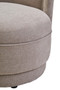 Drake Taupe Chenille Effect Curved Chair