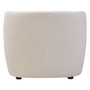 Bruge Textured Cream Curved Chair