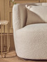 Bruge Textured Cream Curved Chair