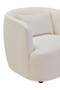Bruge Textured Cream Curved Chair
