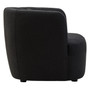 Bruge Textured Black Curved Chair