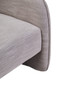Bilani Grey Linen Effect Curved Chair