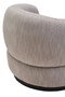 Bordo Textured Grey Curved Swivel Chair