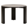 Palermo Round Black Marble Top Small Coffee Table