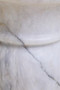 Zoro White Marble Stool And Side Table