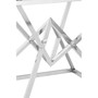 Allure Corseted Square Silver End Table