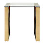 Allure Champagne Gold Cross Legs End Table Allure Champagne Gold Cross Legs End Table