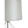 Usha light grey shade table lamp with EU plug