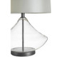 Usha light grey shade table lamp with EU plug