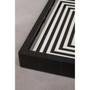 Donato Black and White Finish Tray