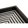 Donato Black and White Finish Tray